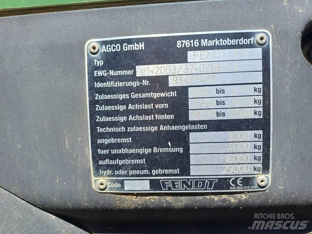 Fendt 936 Vario 拖拉机/农用车