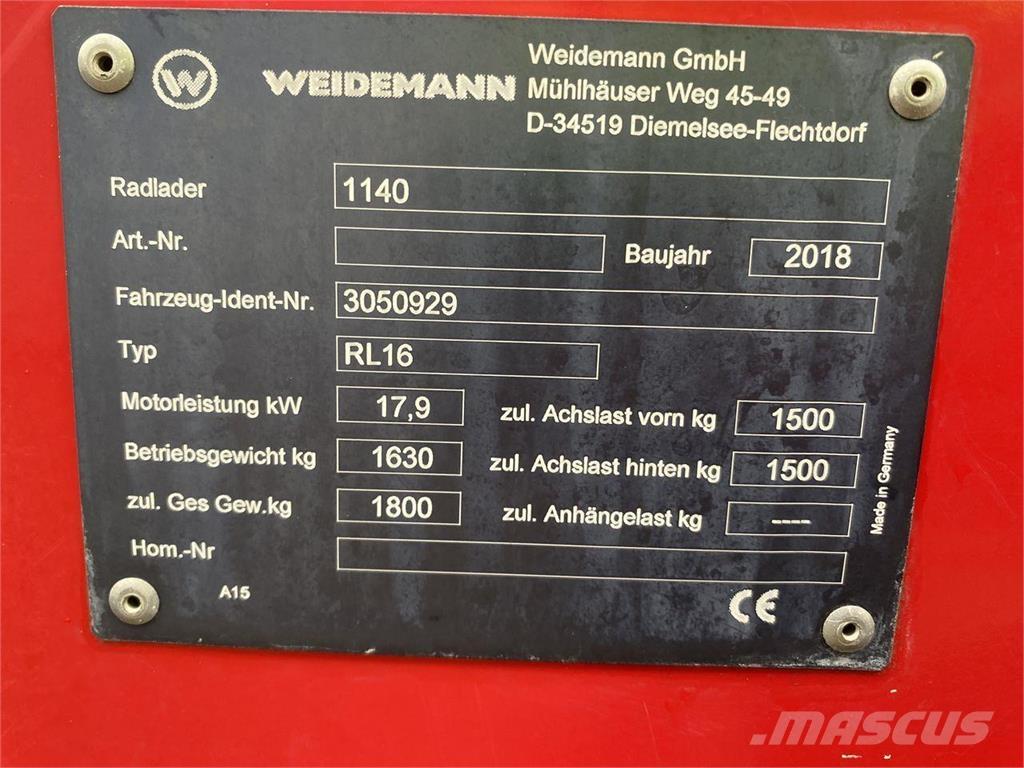 Weidemann 1140 多功能装载机
