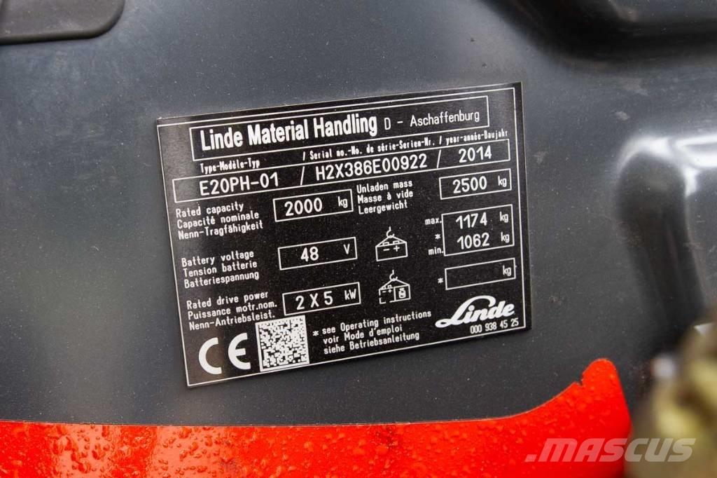 Linde E 20 电动叉车