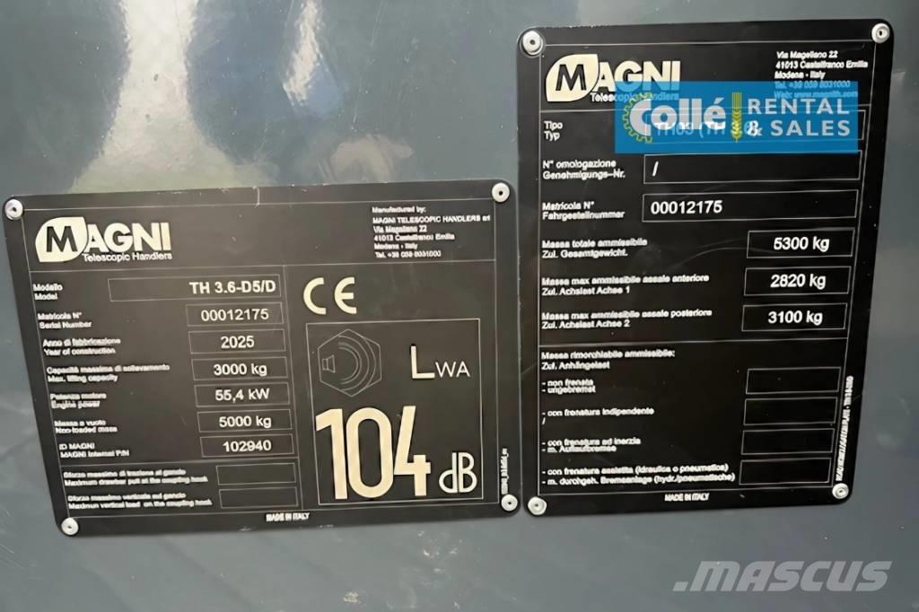 Magni TH 3.6 | 2025 伸缩臂叉装车|叉装车