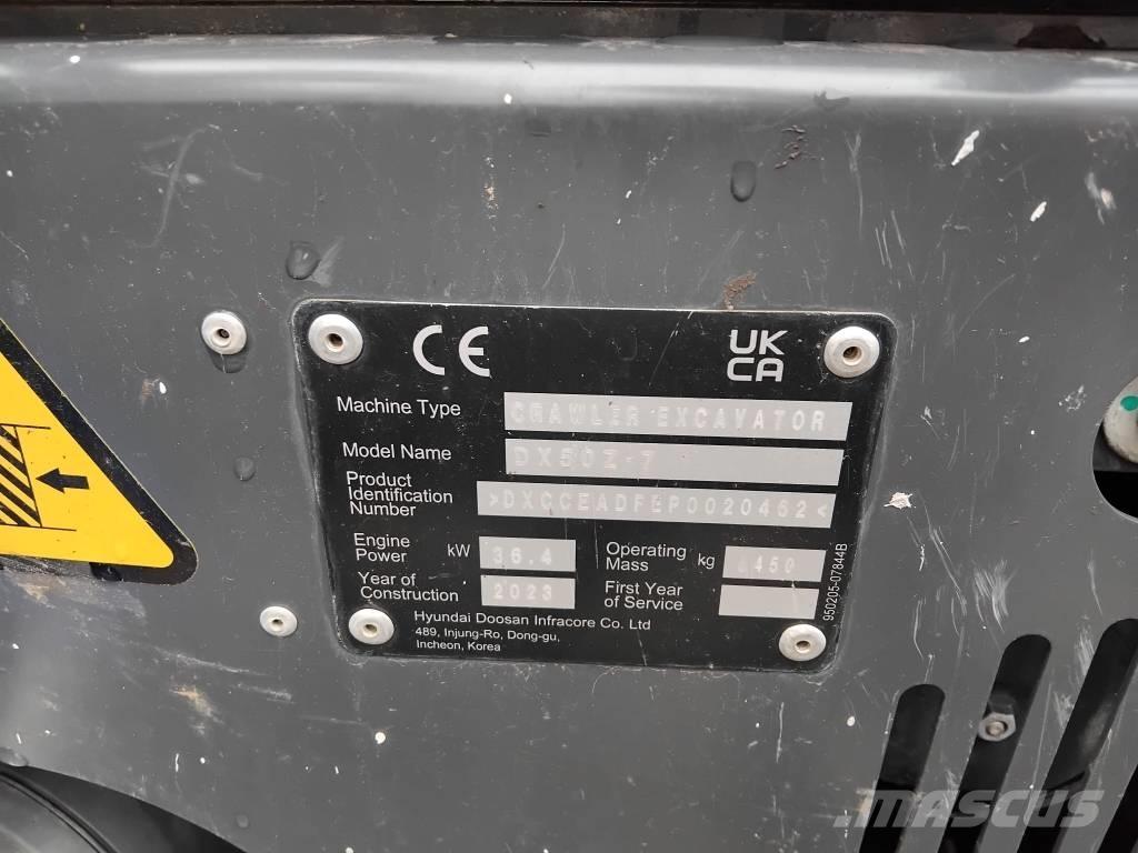 Develon DX 50 Z-7 小型挖掘机