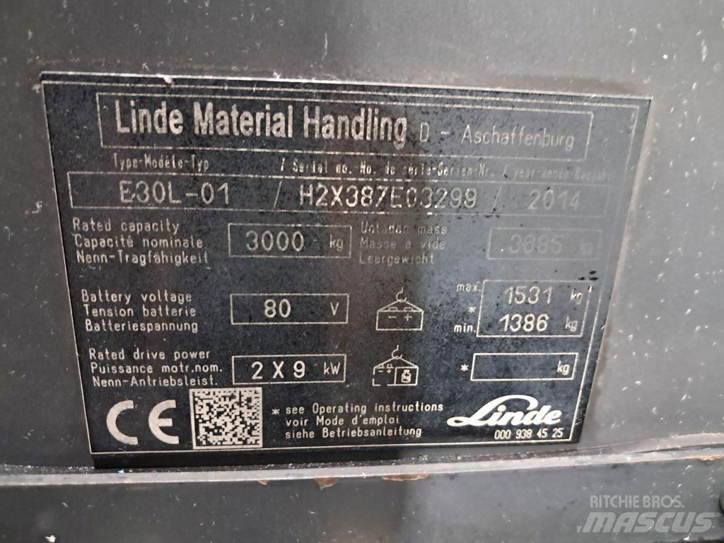 Linde E30L-01 电动叉车