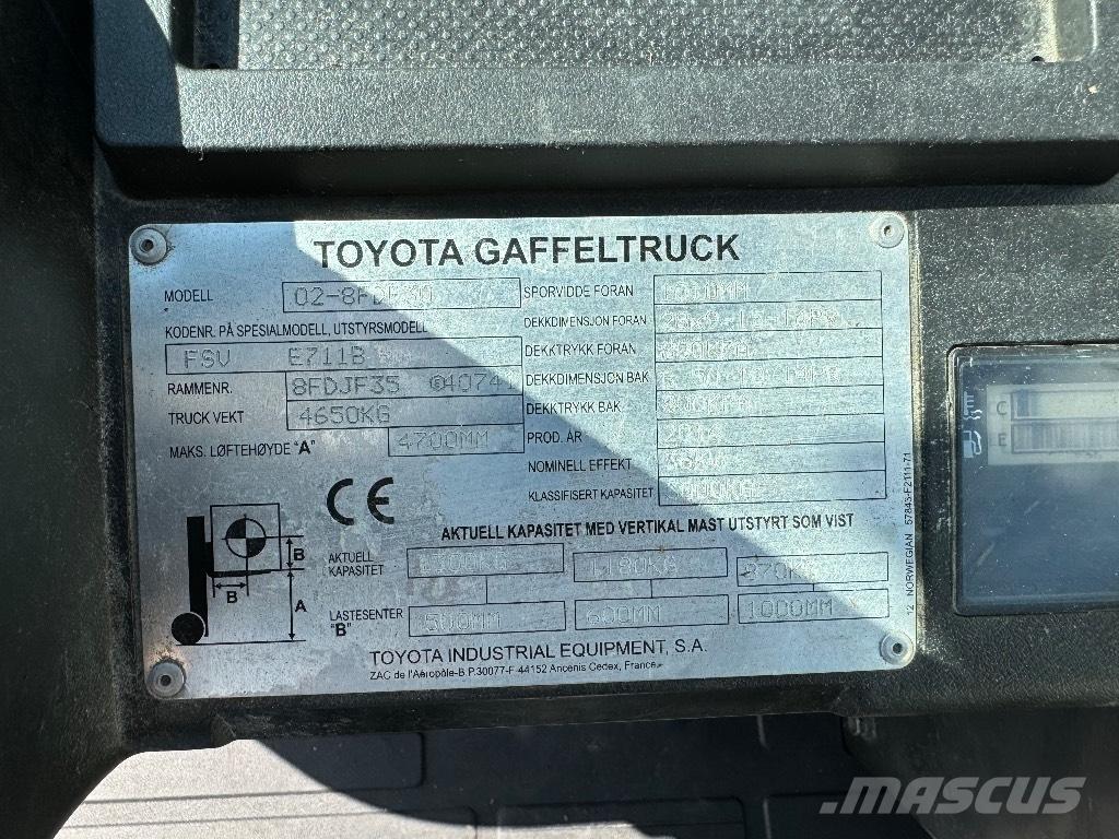 Toyota 02-8FDF30 柴油叉车