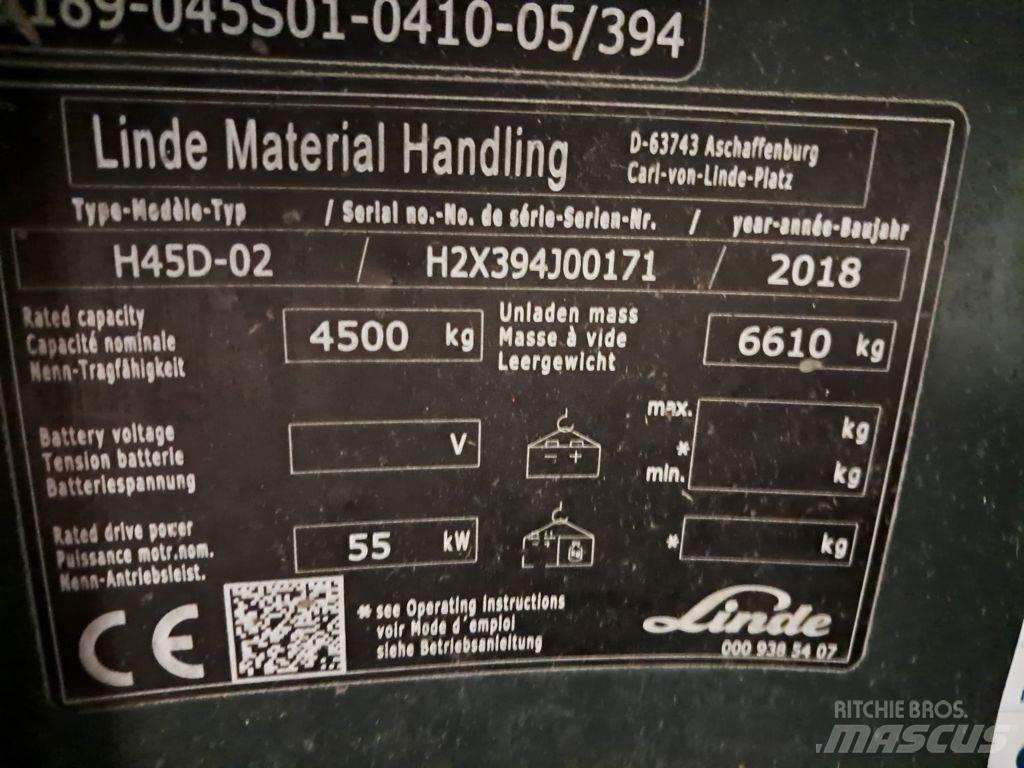 Linde H45D-02 柴油叉车