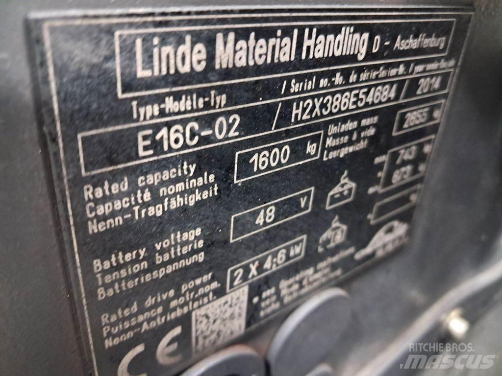 Linde E16C-02 电动叉车
