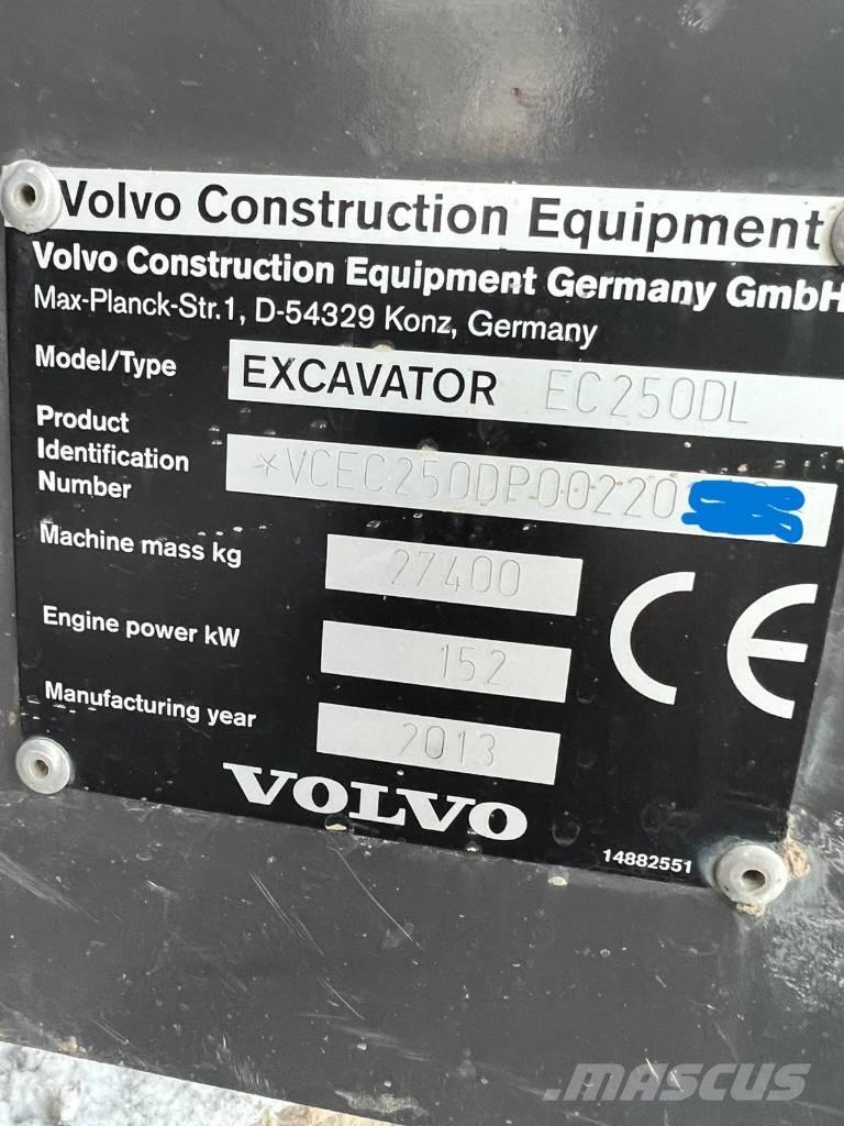 Volvo EC 250 D L 履带挖掘机