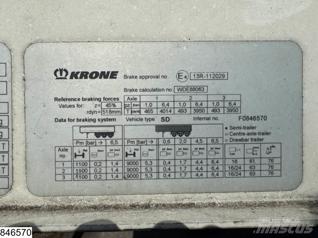 Krone Tautliner 侧帘半挂车