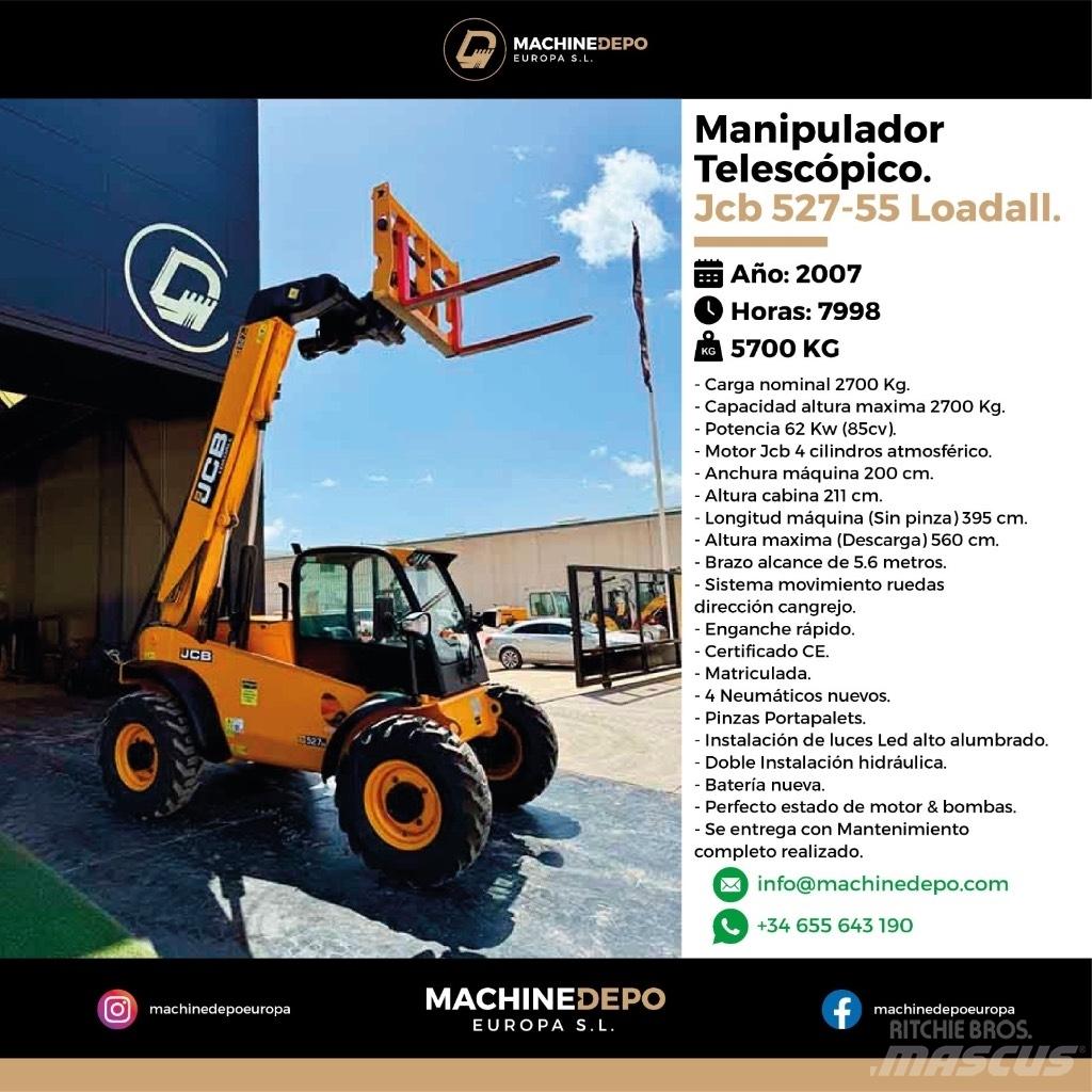 JCB 527-55 伸缩臂叉装车|叉装车