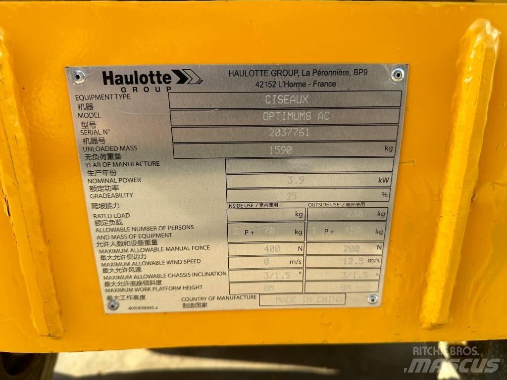 Haulotte OPTIMUM 8 剪叉式升降机