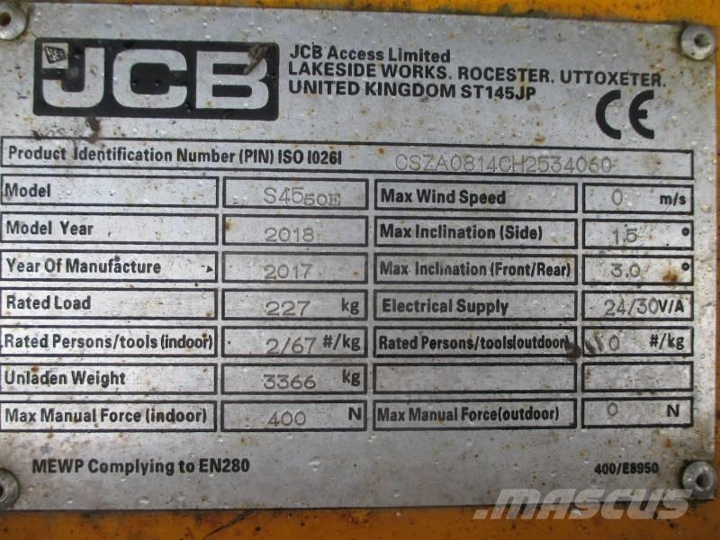 JCB S4550E 剪叉式升降机
