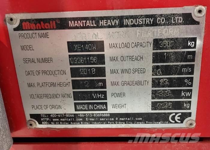 Mantall XE140W 剪叉式升降机