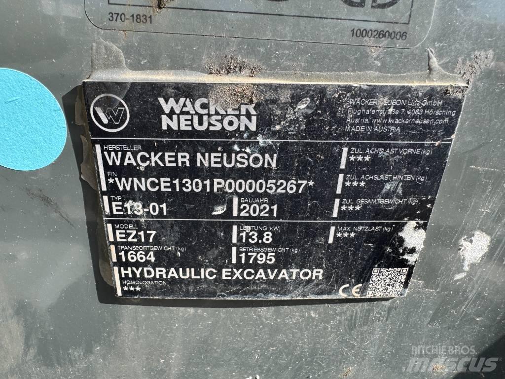Wacker Neuson EZ17 履带挖掘机
