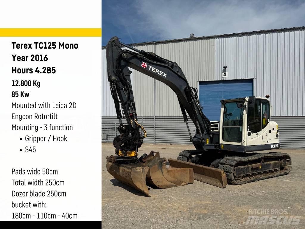 Terex Ecotec TC125 中型挖掘机
