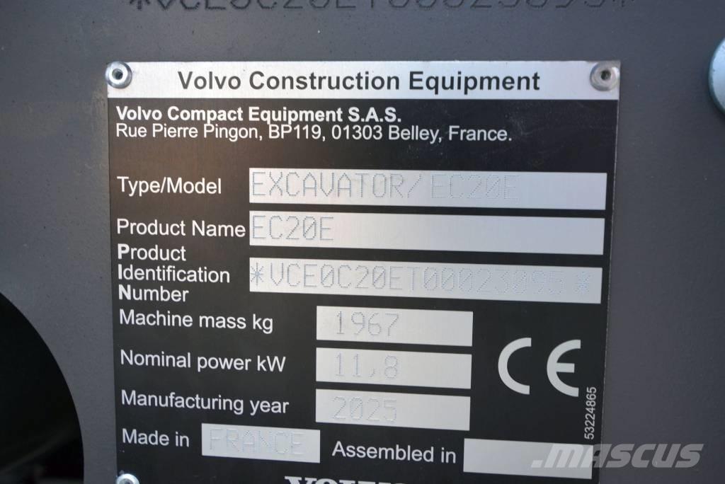 Volvo EC 20 E 小型挖掘机