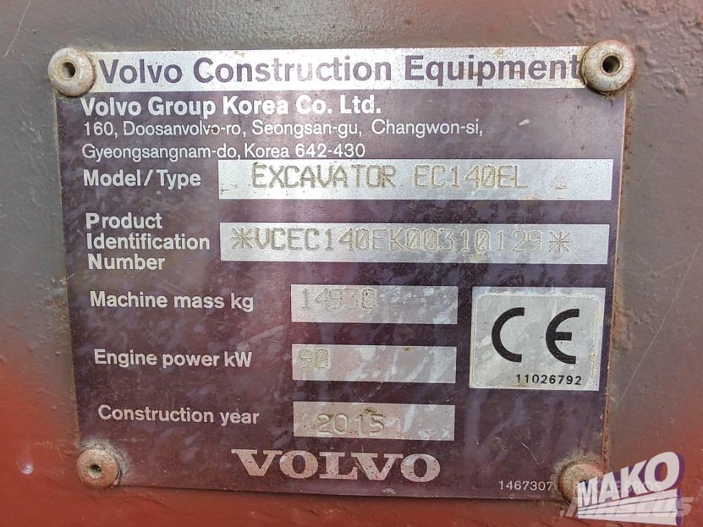 Volvo EC 140 EL 履带挖掘机
