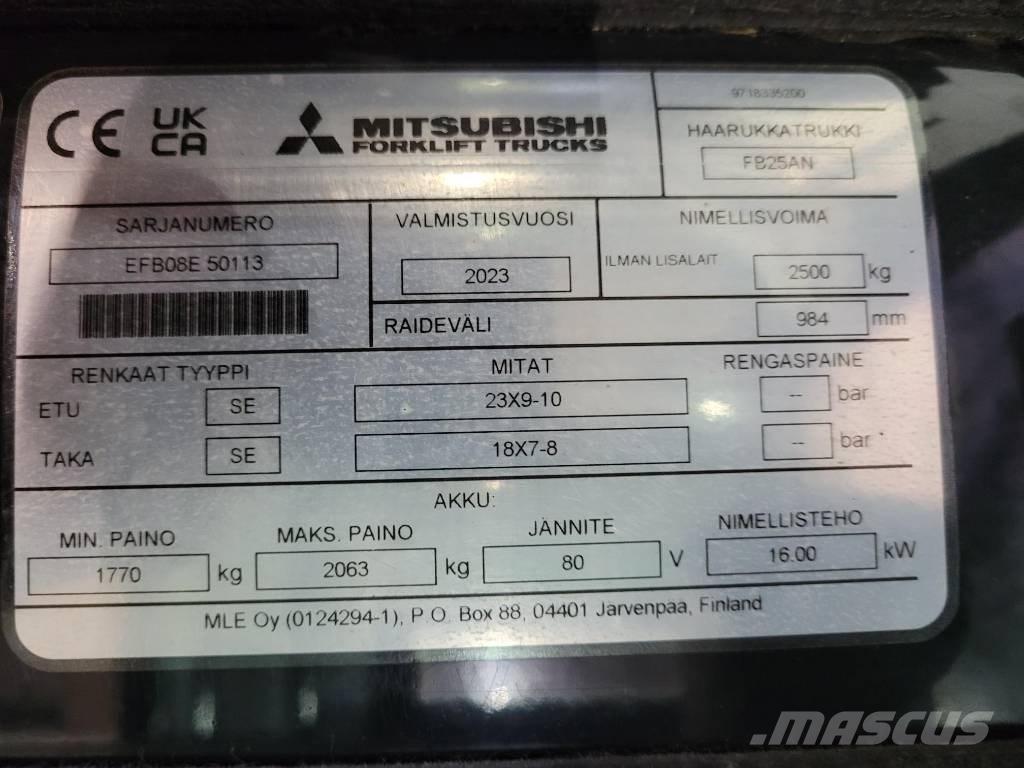 Mitsubishi FB 25 AN 电动叉车