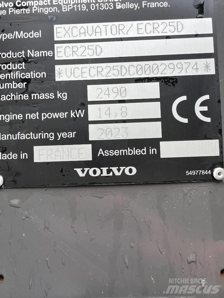 Volvo ECR 25 D 小型挖掘机
