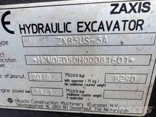 Hitachi ZX85US-5A 中型挖掘机