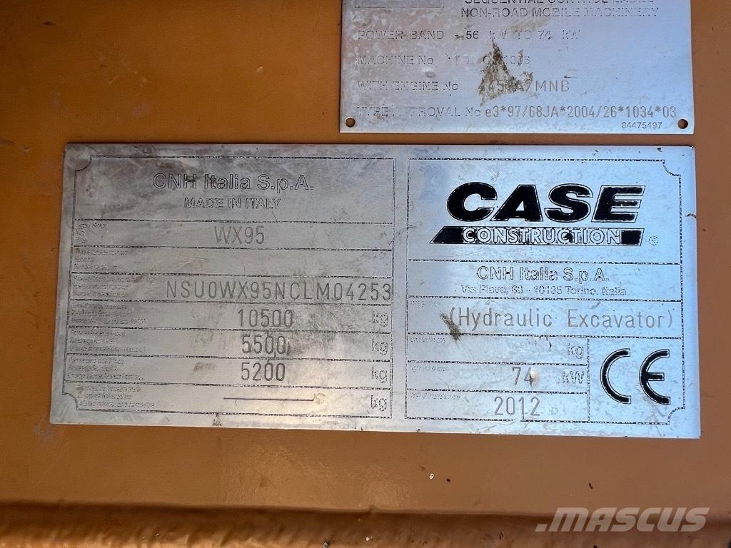 CASE WX 95 轮式挖掘机