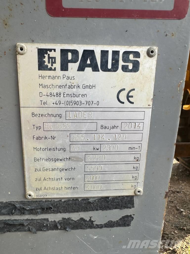 Paus RL 655 轮式装载机