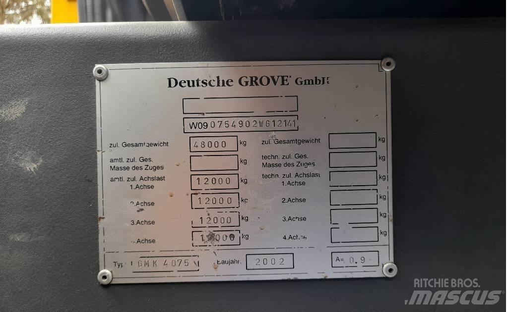 Grove GMK 4075 全地面起重机︳移动式起重机
