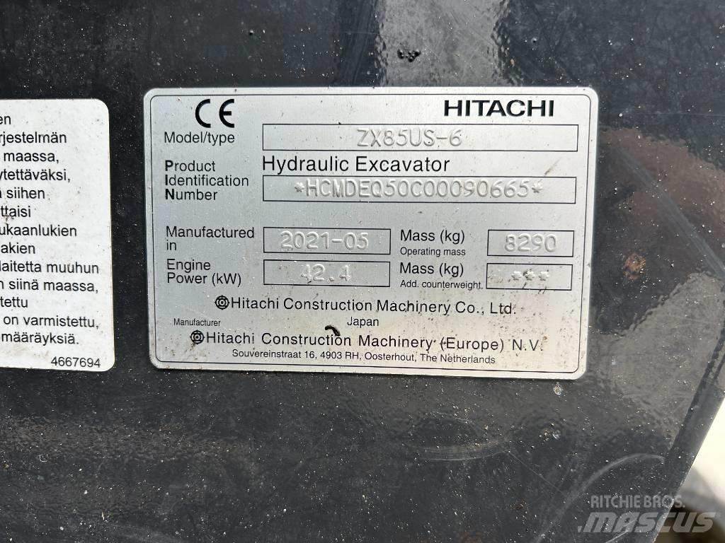 Hitachi ZX85U-6 中型挖掘机