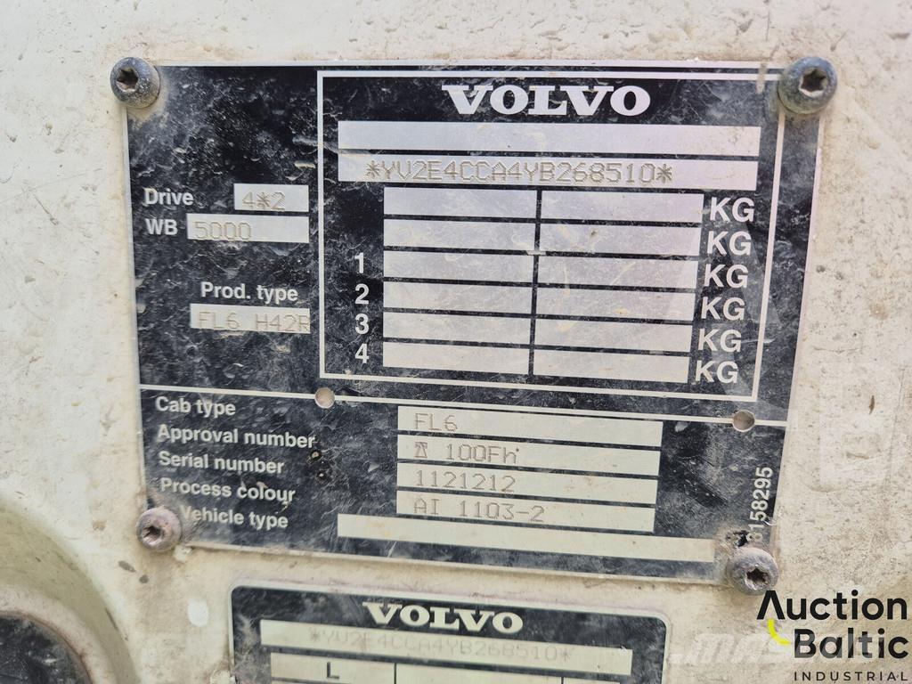 Volvo FL6 平板栏板货车