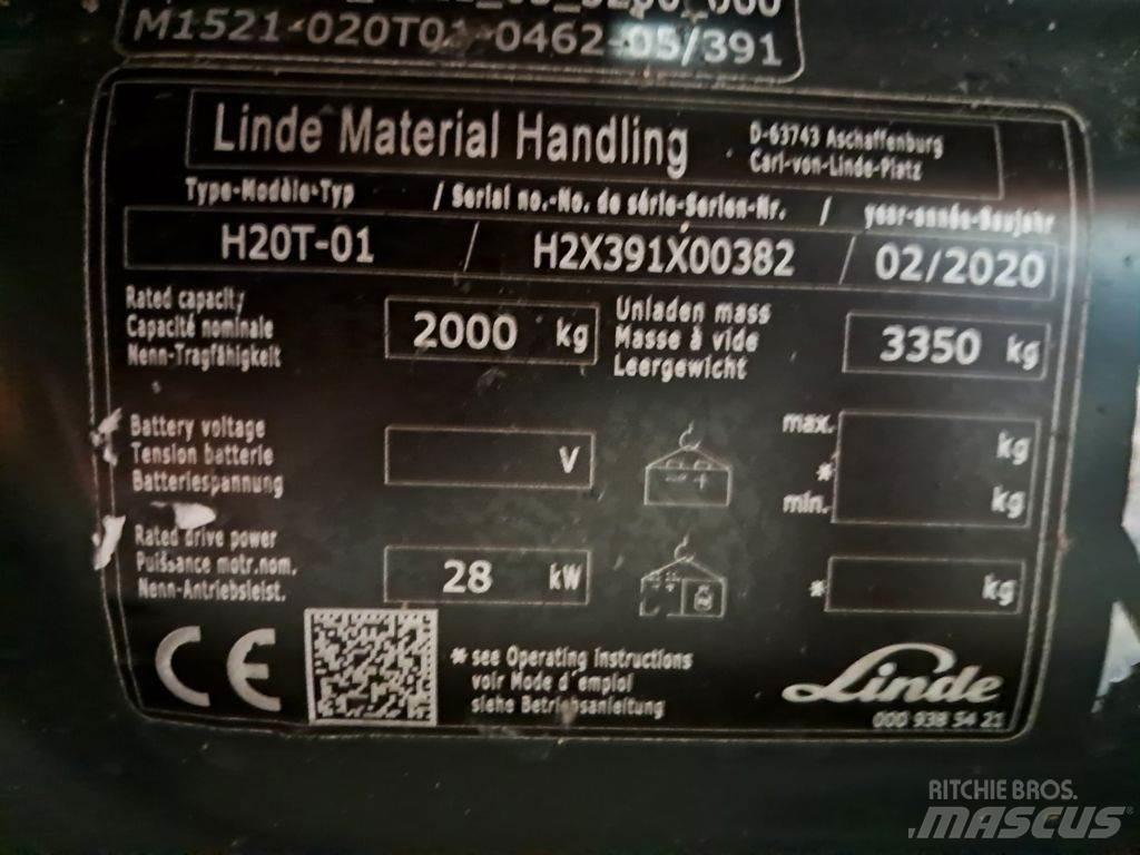 Linde H20T-01 天然气叉车