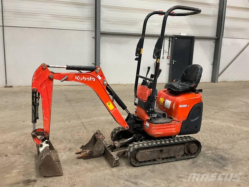 Kubota K 008-3 小型挖掘机