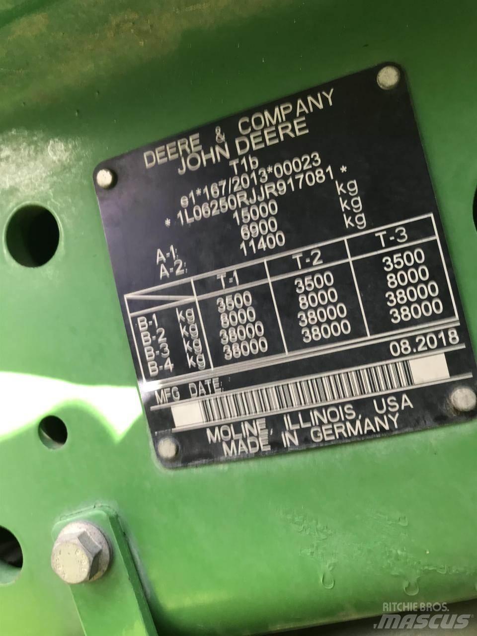 John Deere 6250R 拖拉机/农用车