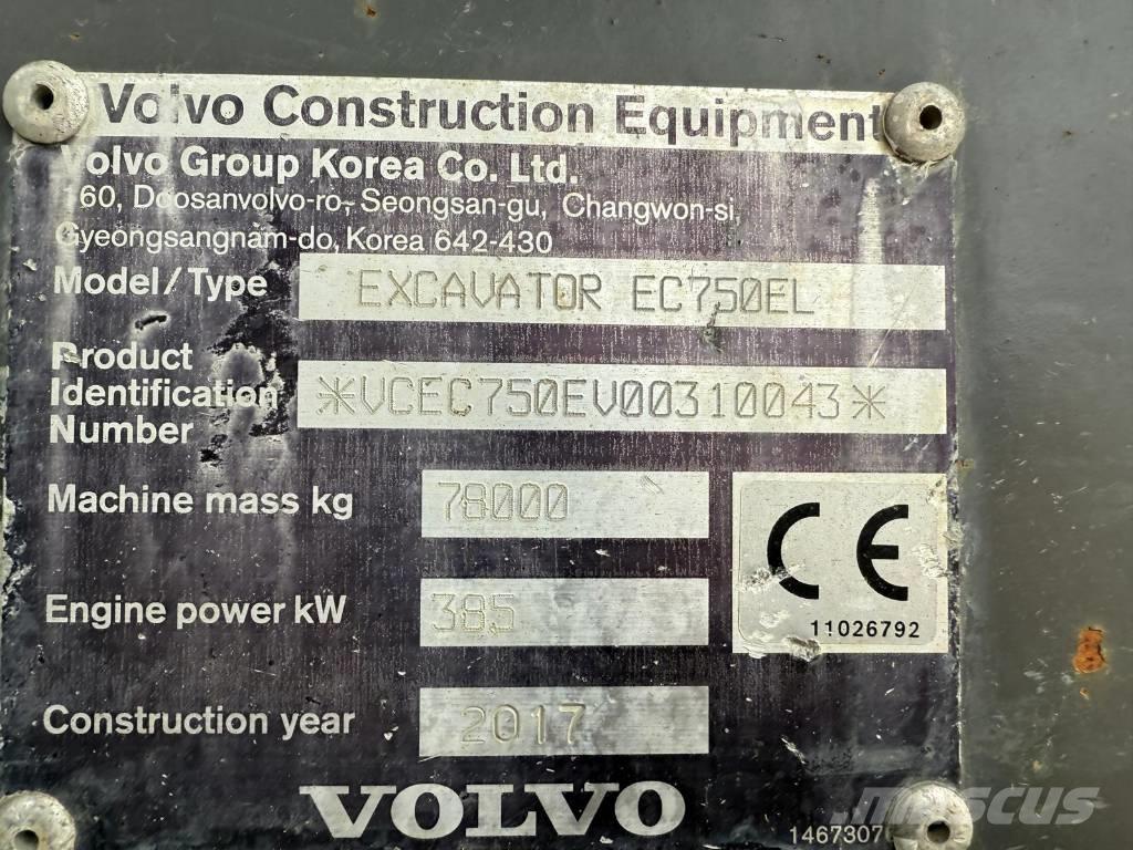 Volvo EC 750 EL 履带挖掘机