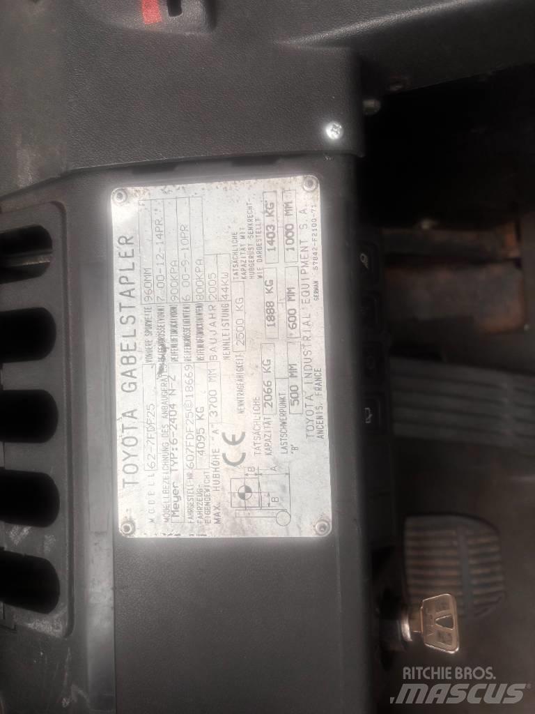 Toyota 62-7 FDF 25 柴油叉车
