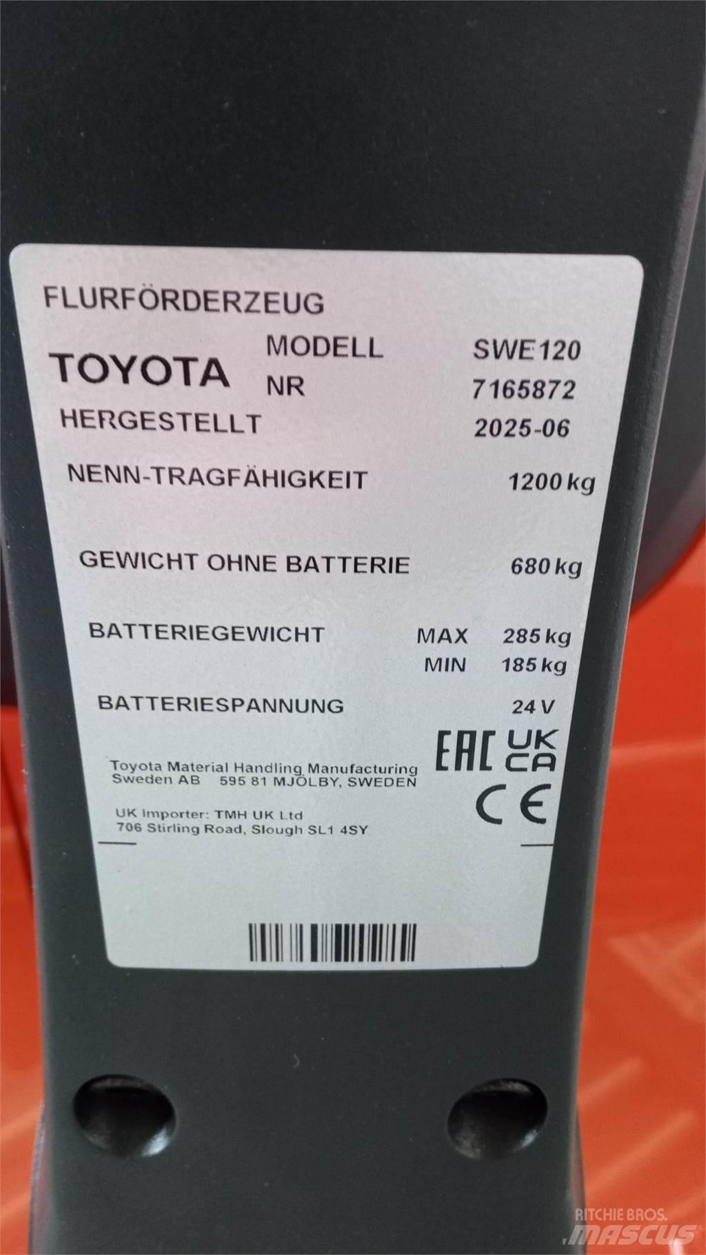 Toyota SWE120 手推堆垛车