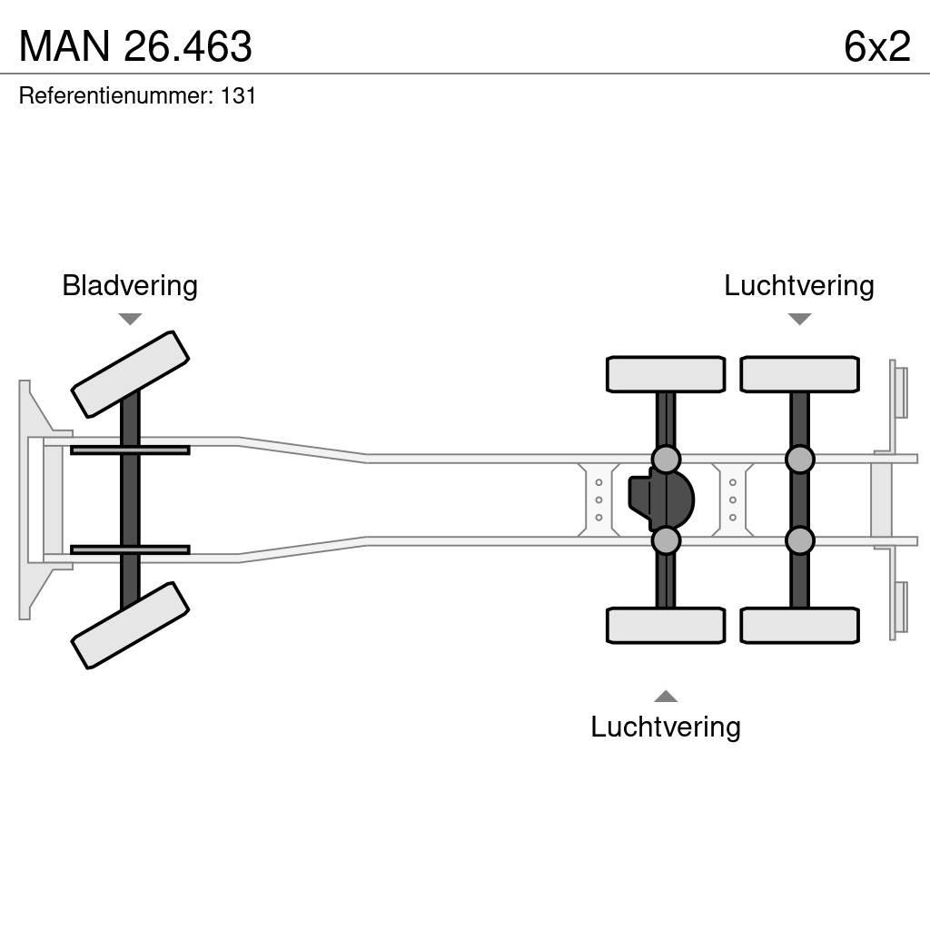 MAN 26.463 平板栏板货车