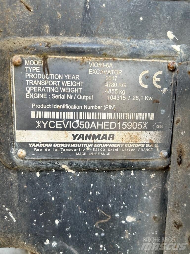 Yanmar VI050 - 6A 小型挖掘机