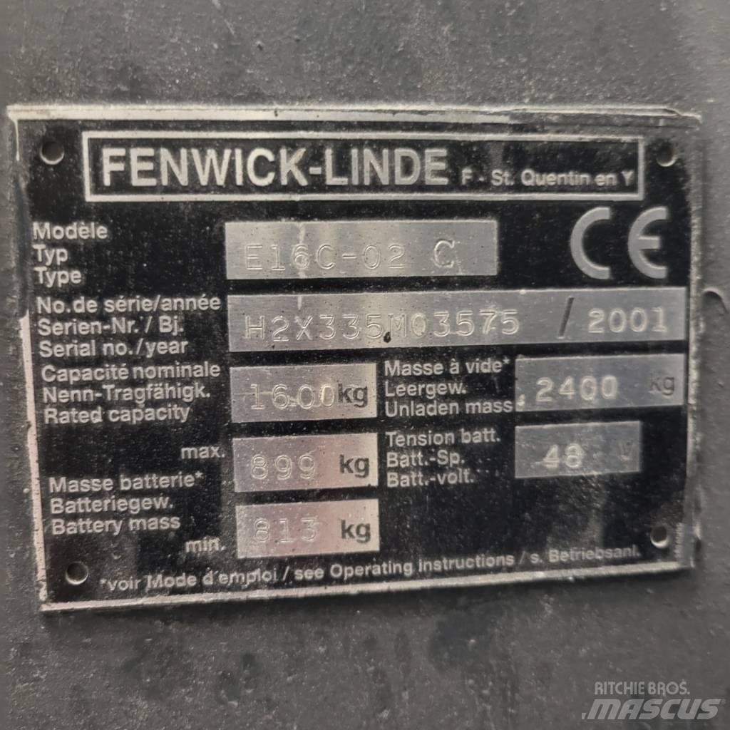 Linde E16C-02 电动叉车