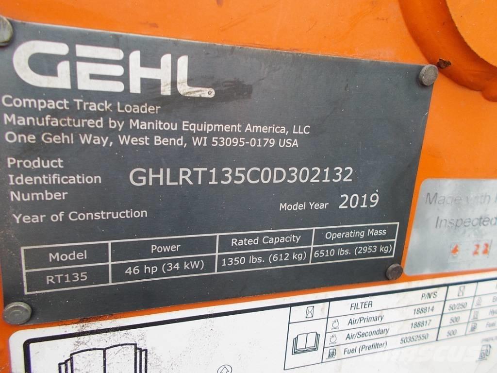 Gehl RT135 滑移装载机