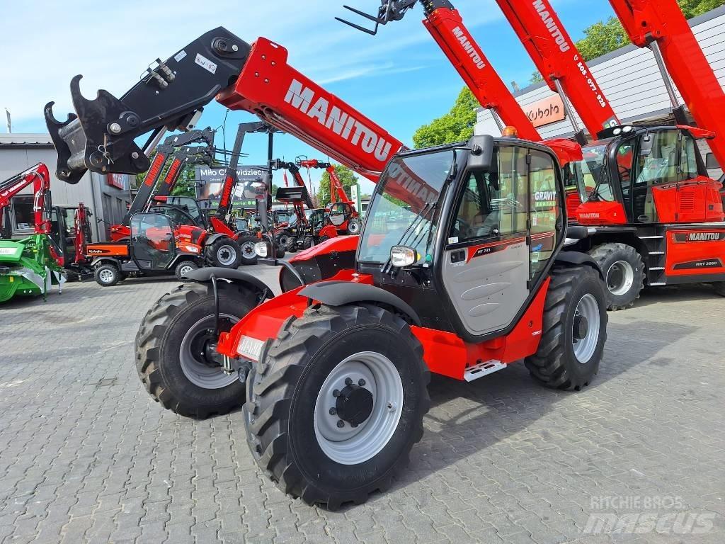 Manitou MT 733 伸缩臂叉装车|叉装车