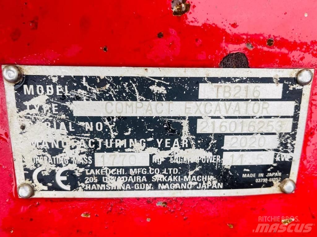 Takeuchi TB 216 小型挖掘机