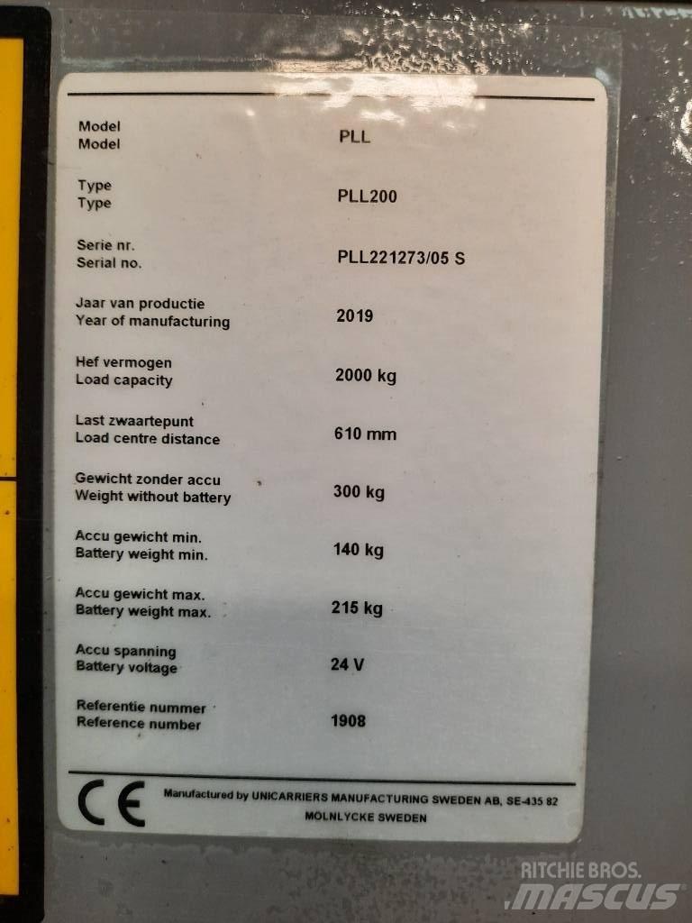 UniCarriers PLL 200 手摇升降机