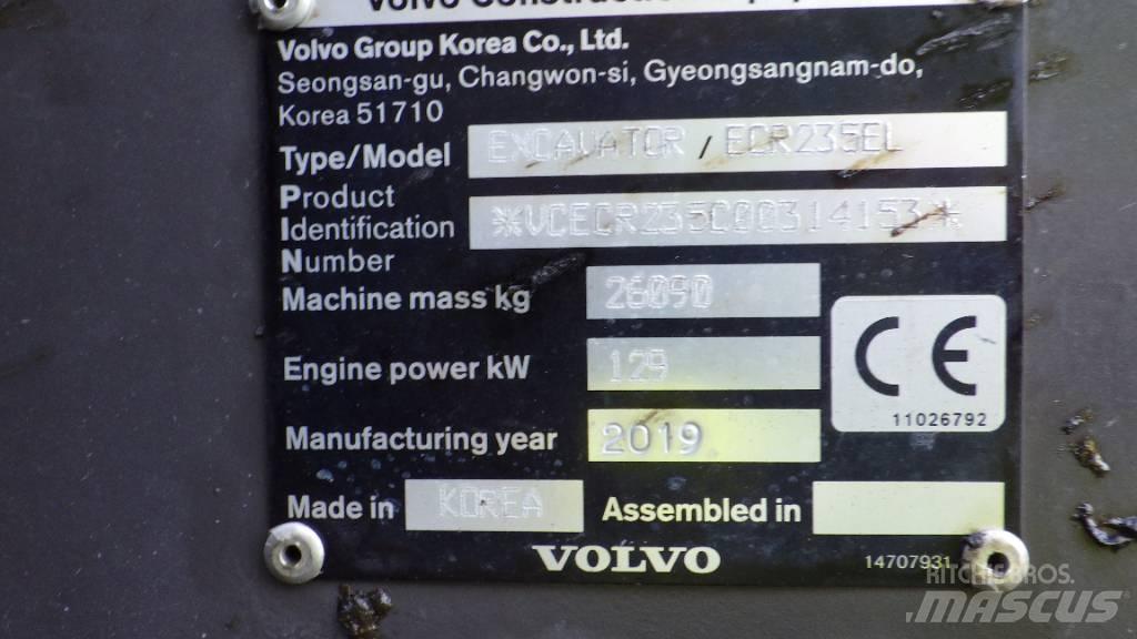 Volvo ECR235EL 履带挖掘机
