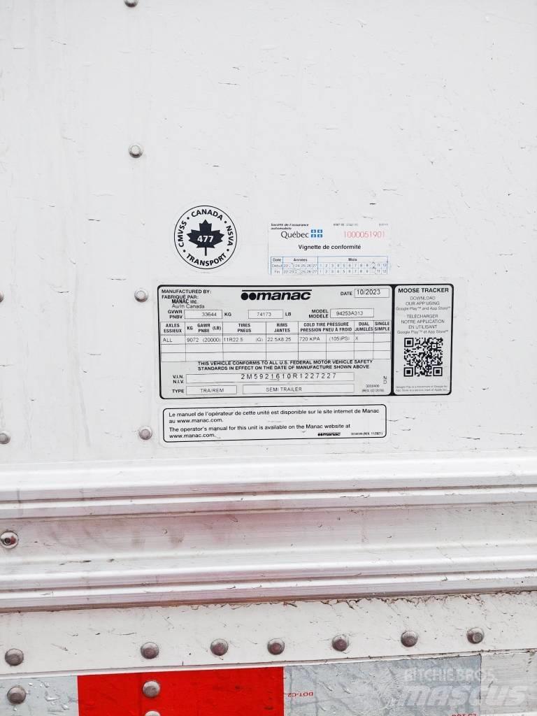 Manac 53X102 厢式拖车