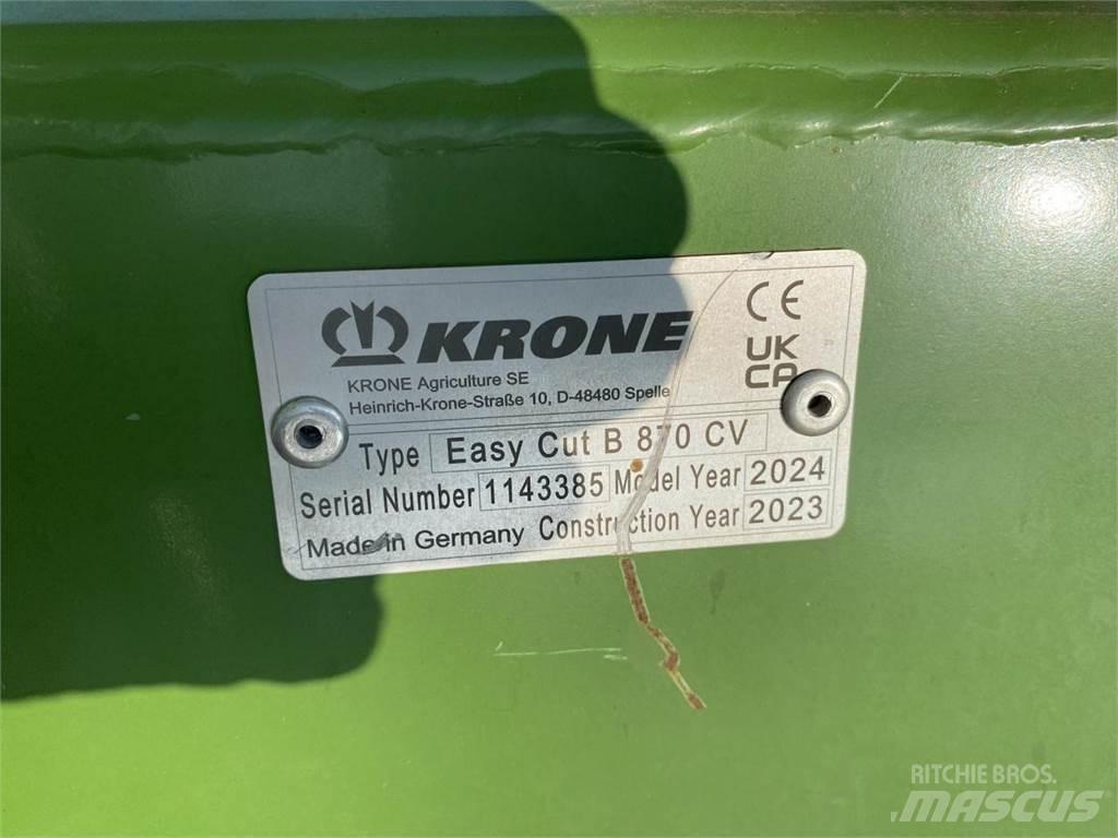 Krone EC B 870 CV 割草机