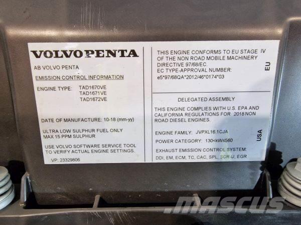 Volvo TAD1672VE 发动机