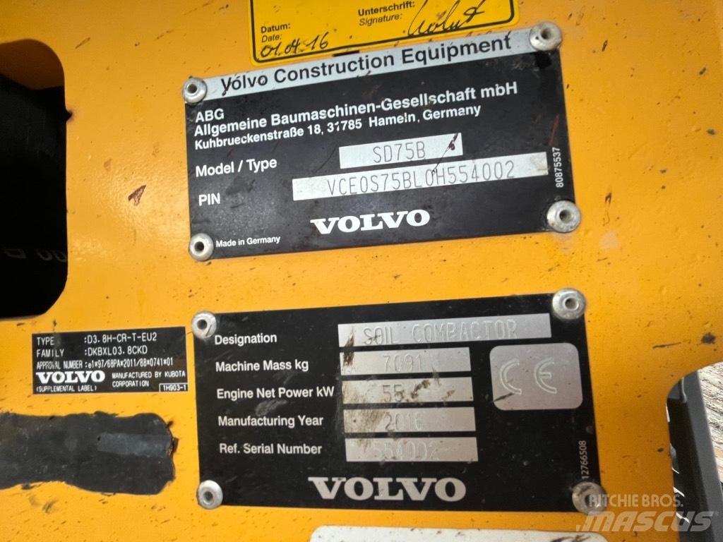 Volvo SD 75 单轮压路机