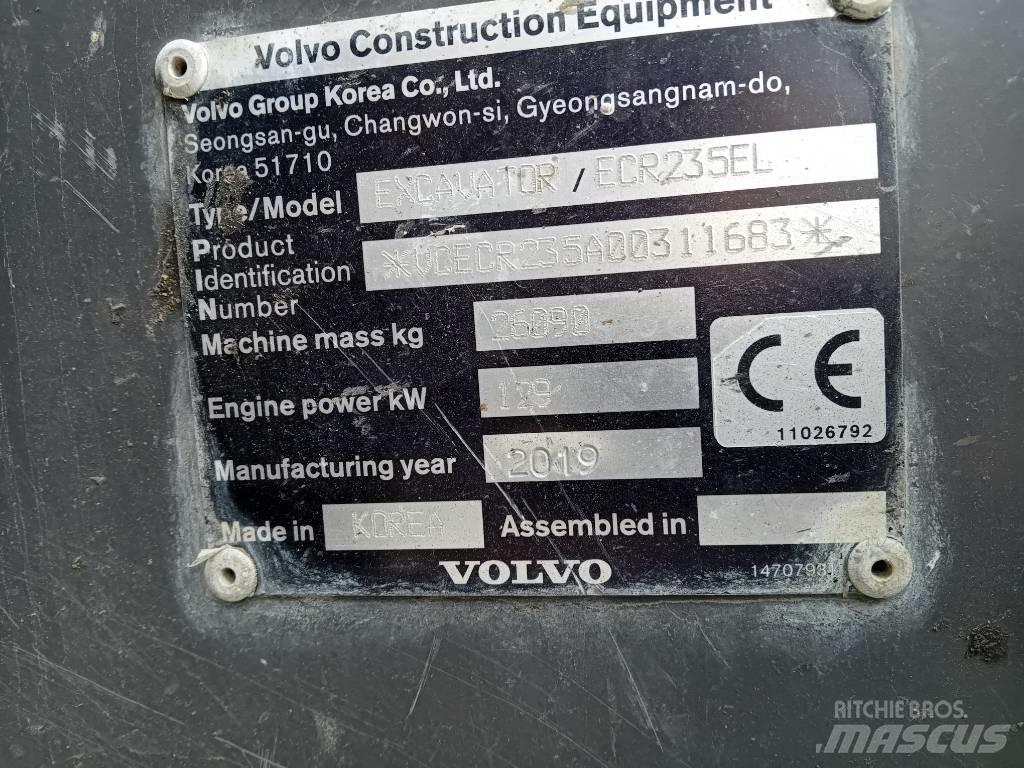 Volvo ECR235EL 履带挖掘机