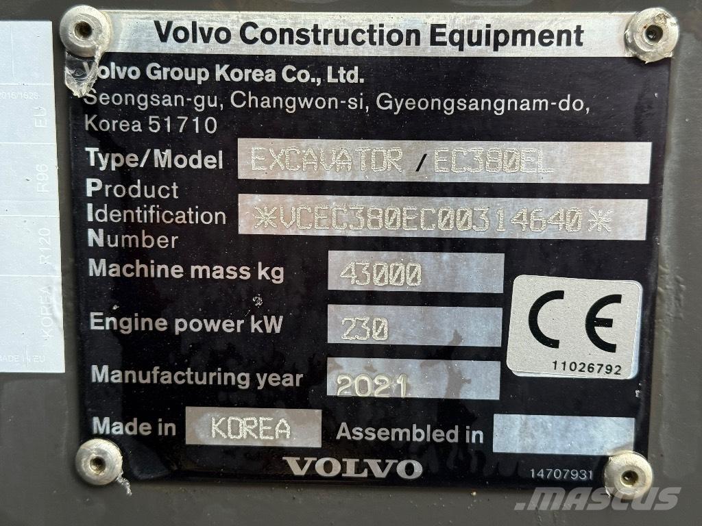 Volvo EC 380 EL 履带挖掘机