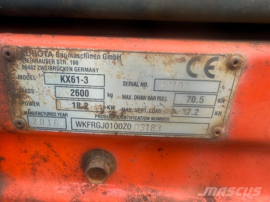 Kubota KX 61-3 小型挖掘机