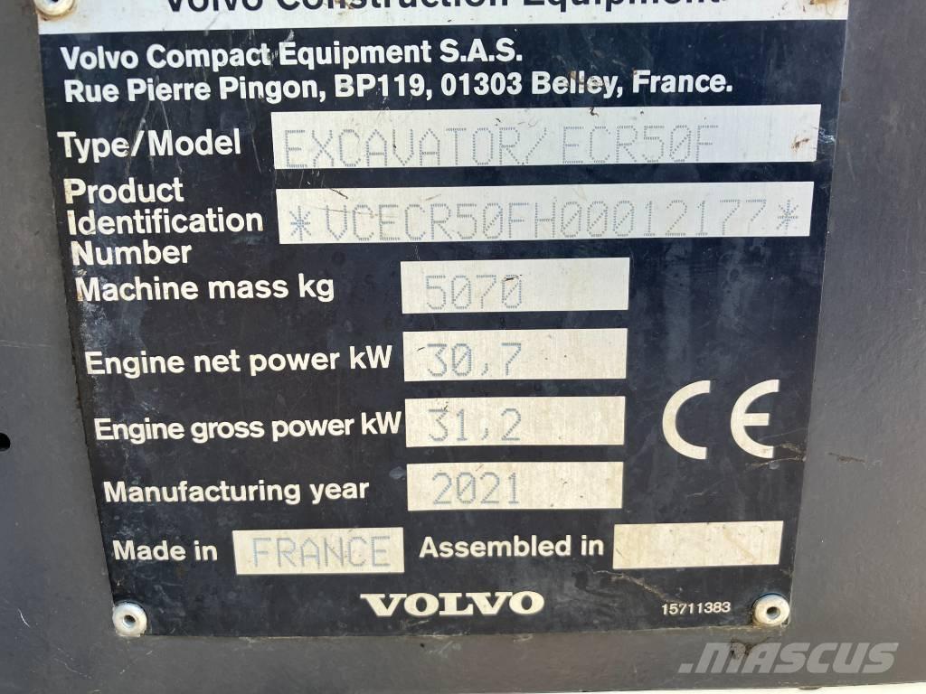 Volvo ECR 50 F 小型挖掘机