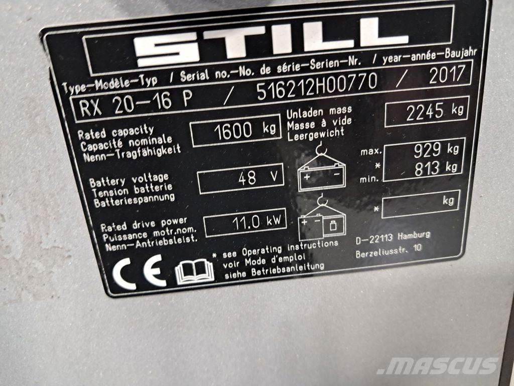 Still RX 20-16 P 电动叉车